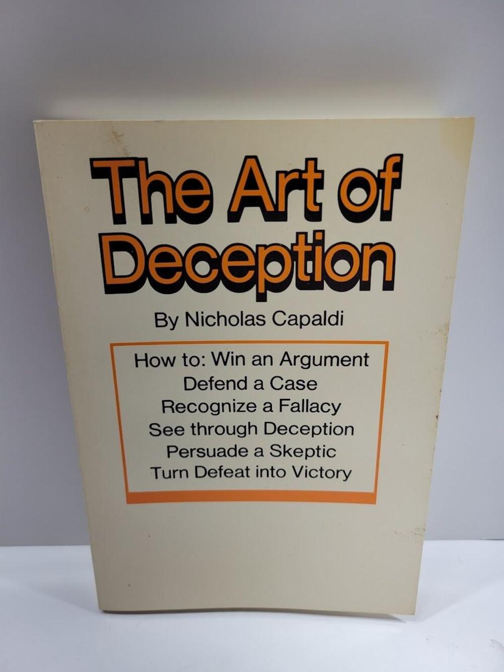Vintage The Art Of Deception Nicholas Capaldi Logic Argument PB USA Book